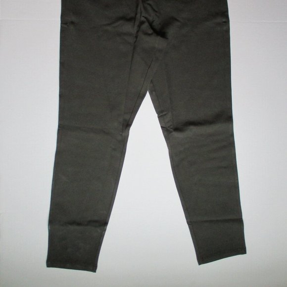Dark Green Skinny Ankle Pants Stretch Rayon Fabric LC Lauren Conrad Sz 18 NWT - Picture 2 of 9
